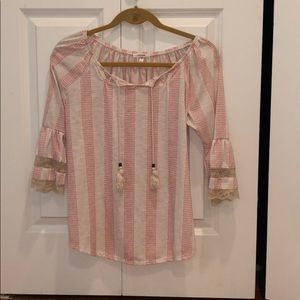 Pink and White Boat Shirt